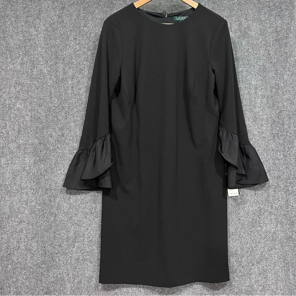 green emerald velvet dress Polo Black Paneled Satin Dress